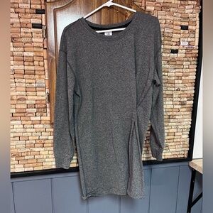 Cabi (3650) heather grey sweatshirt dress